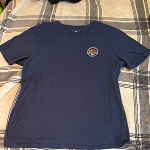Vans Off the Rails Men's Large Navy Blue Short Sleeve Tee